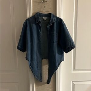 Haute Hippie Slate Blue Denim Shirt Jacket